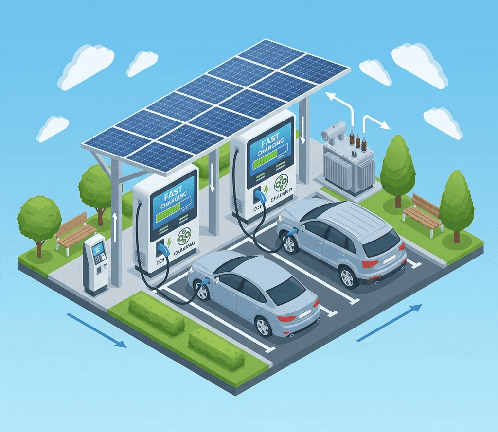 Solar Carport EV Charging